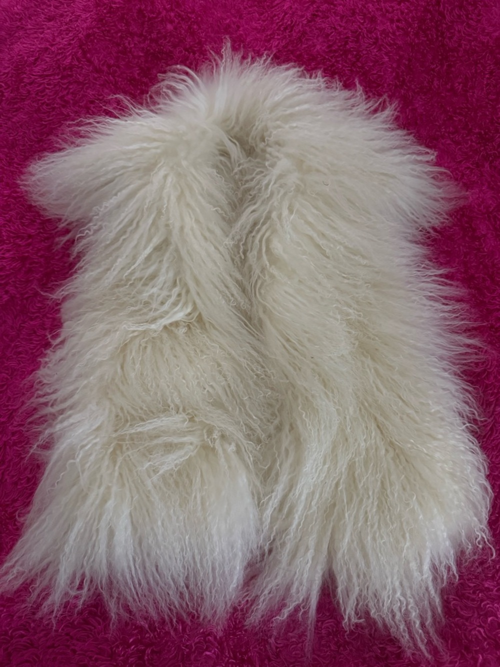 MICHAEL Michael Kors Cream Faux Fur Knit Vest